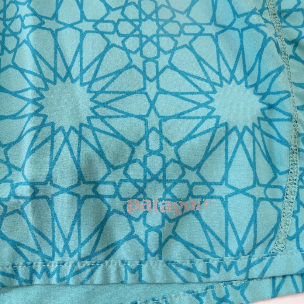 Patagonia Women's  Nine Trails Skort Turquoise with Mandala Print  Small - Picture 3 of 8